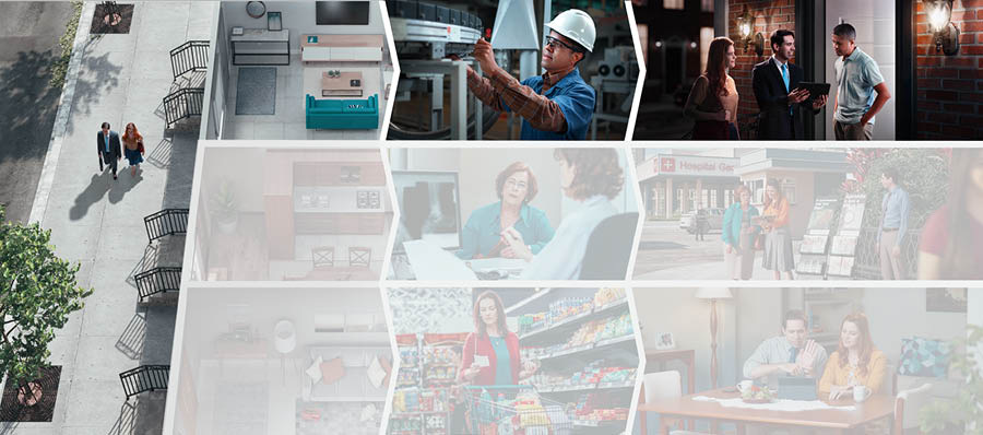 1組の夫婦が伝道している。1軒目の家の人は仕事に出掛けていて留守だった。夫婦は，同じ日の夜にもう一度訪問して，会えた。