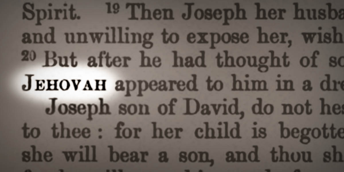 Terjemahané Shadwell. Ing Matius 1:20 ana jenengé ”Yéhuwah”.