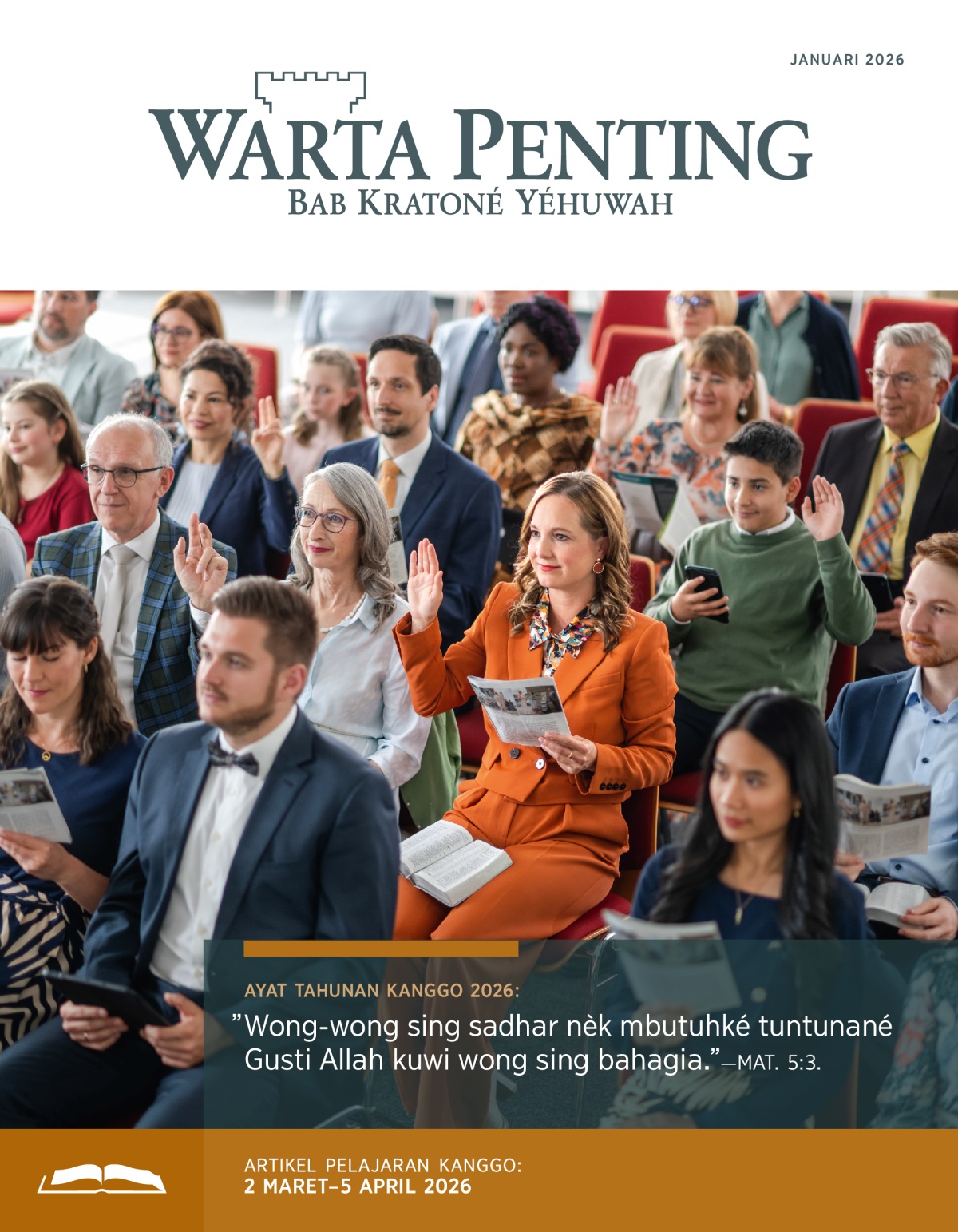 Sedulur wédok ngacung arep njawab pas pembahasan ”Warta Penting”. Ana sedulur-sedulur liyané sing ya ngacung arep njawab.