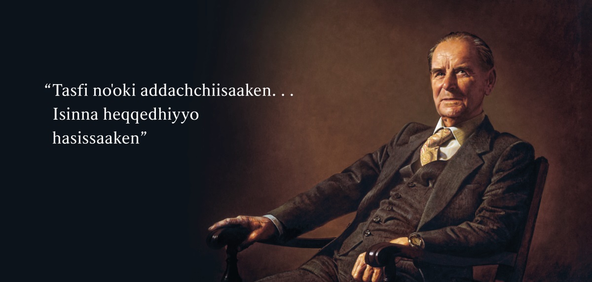 Dayyi Fireedirik Firaanzi biriiˈn hedheeka qurxemeeka yaada, “Tasfi noˈoki addachchiisaaken. . . Isinna heqqedhiyyo hasissaaken.”