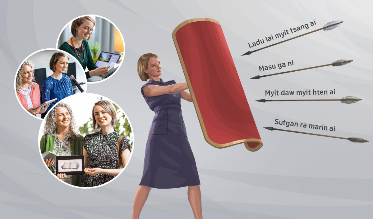 Nauna gaw Chyum Laika hti ai, zuphpawng hta mahtai ni jaw ai, hkaw tsun bungli hta shang lawm ai hku nna Satan gap ai pala ni hpe ninghkap na matu n-gang hpe lang da