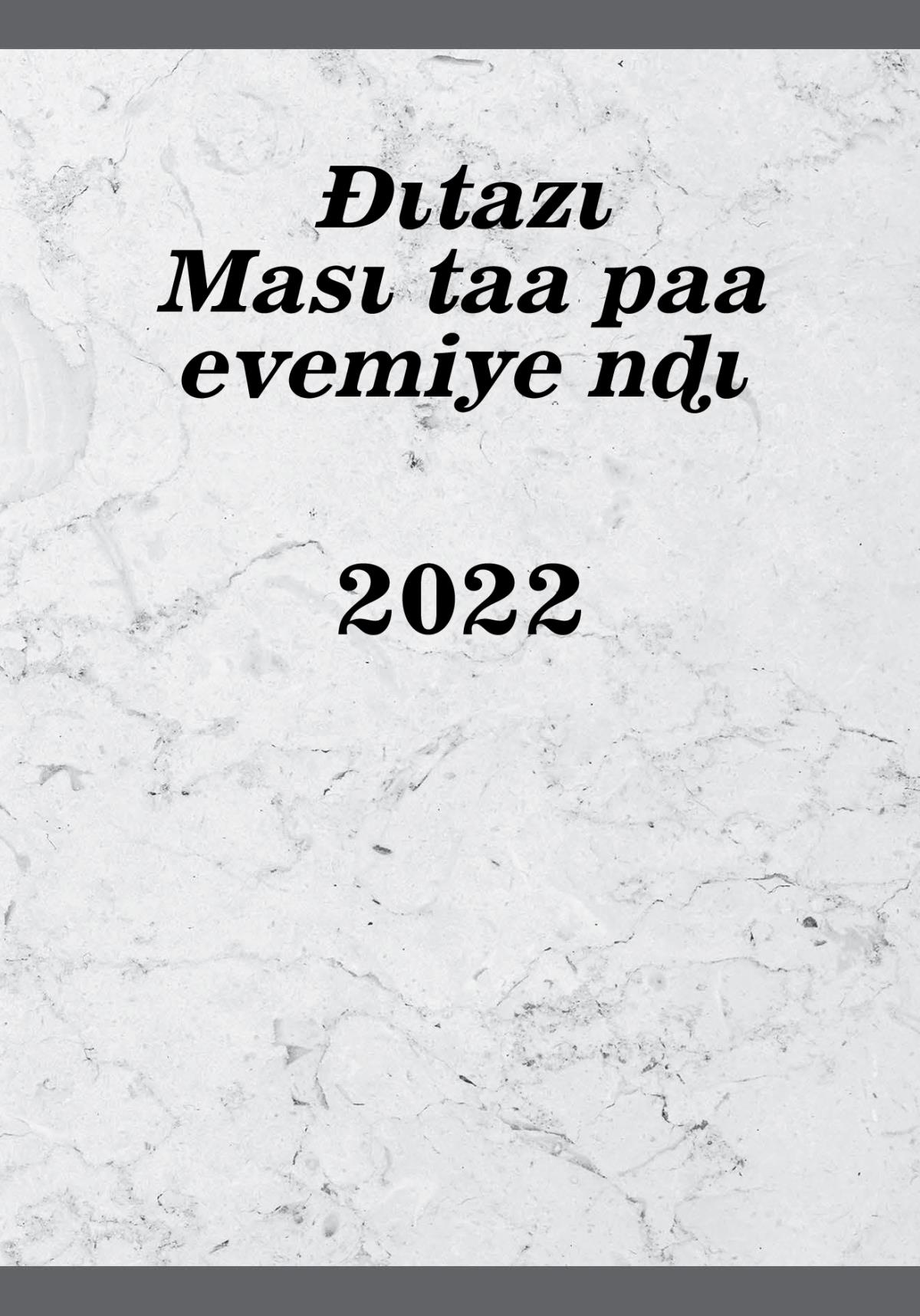 Ðɩtazɩ Masɩ taa paa evemiye nɖɩ—2022