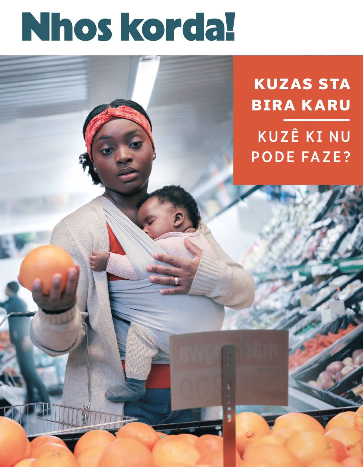 Un mai sta preokupadu ta djobe présu di fruta timenti el sta faze kónpra ku se bebé ta durmi.