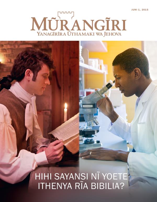 Mũndũ ũrathoma Bibilia mahinda-inĩ ma tene; mũthomi wa sayansi akĩhũthĩra microscope