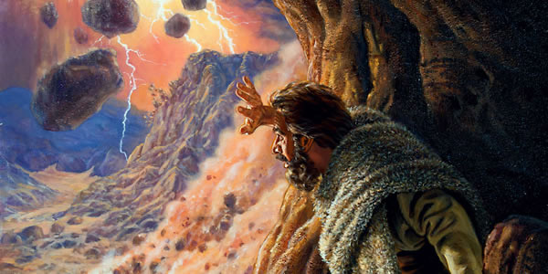 Elia e li mekololo ta tale oilonganghono yaJehova. Oku wete omhepo i na eenghono tai pepe, ekakamo ledu nomundilo.