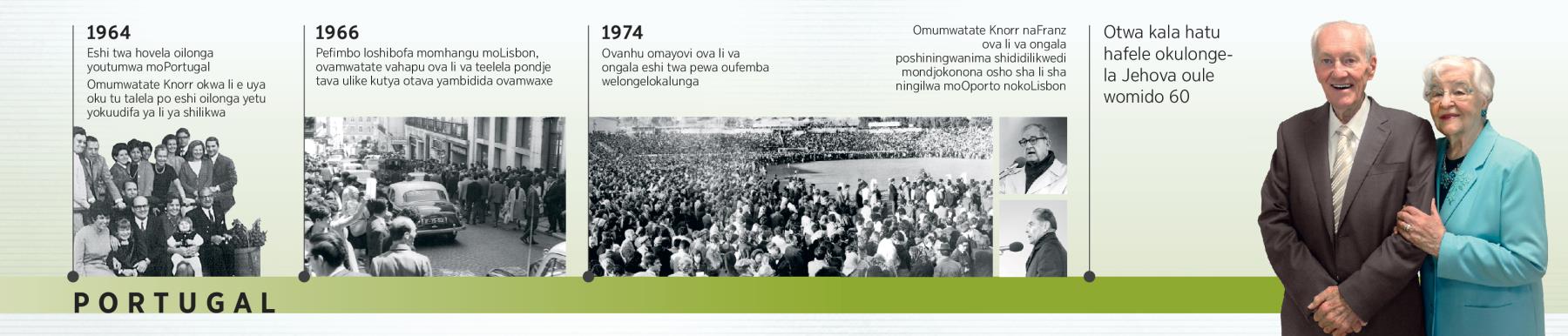 Douglas Guest koPortugal mo 1964, momhangu mo 1966, kokwoongala mo 1974, nomukulukadi waye, Mary Guest
