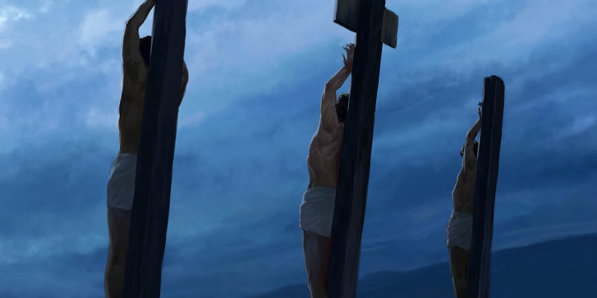 Jesus a endjelela e li komuti womahepeko e li pokati kovakolokoshi vavali kwa laula.