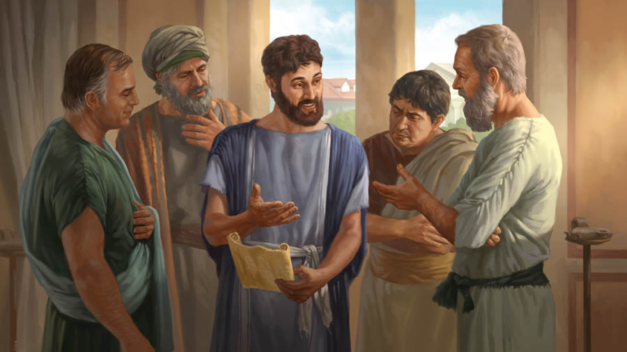 تىموتە قولىنا شيىرشىق ۇ‌ستاپ،‏ ۇ‌لكە‌ن كىسىلە‌رگە سويلە‌پ تۇ‌ر.‏