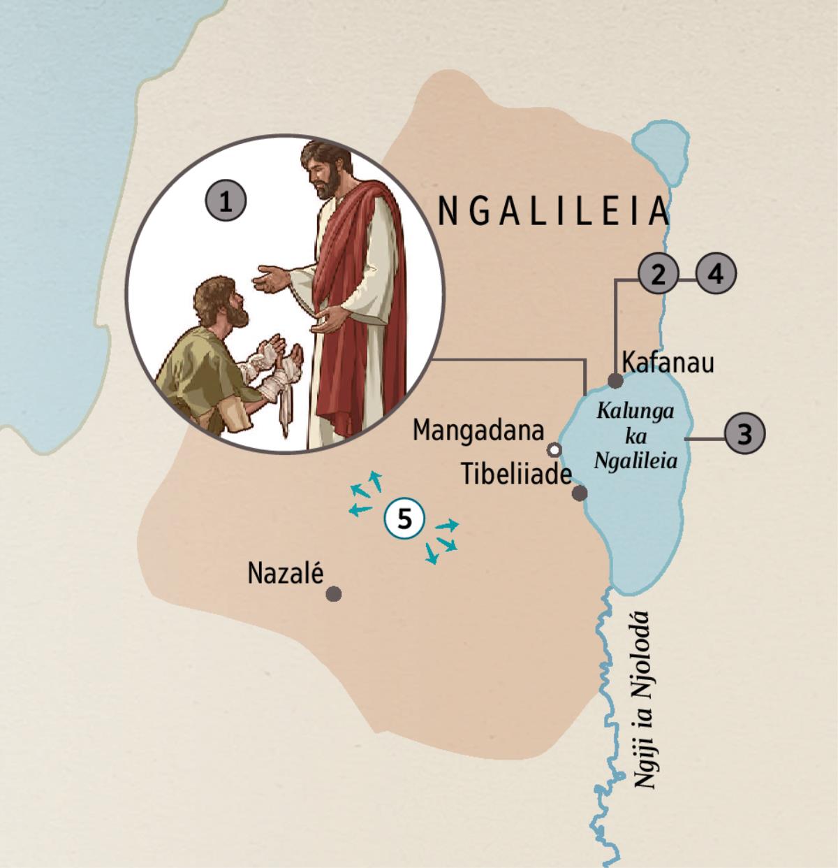 Jimbanza ja Ngalileia mua sakele Jezú o athu