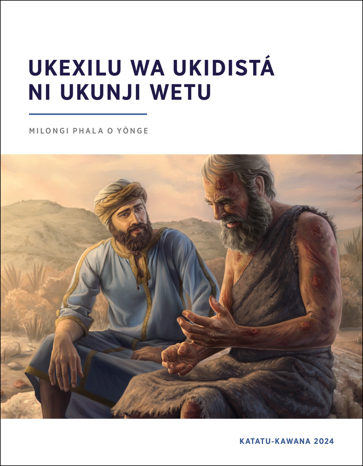 Edihu wamubhana mátwi kyoso Jobe kyaya ni kuzwela yamukala ku muxima, Jobe wezala ni ijimbu ku mukutu woso.