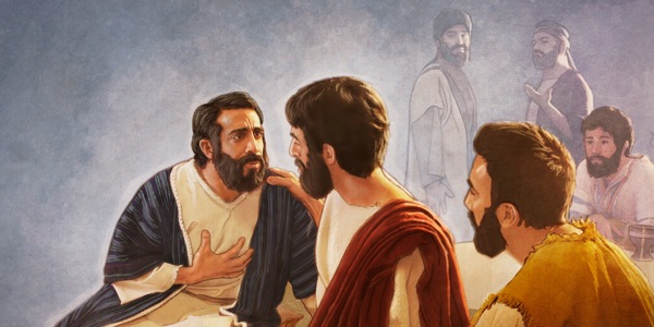 Jesus telling Peter to return and strengthen his brothers