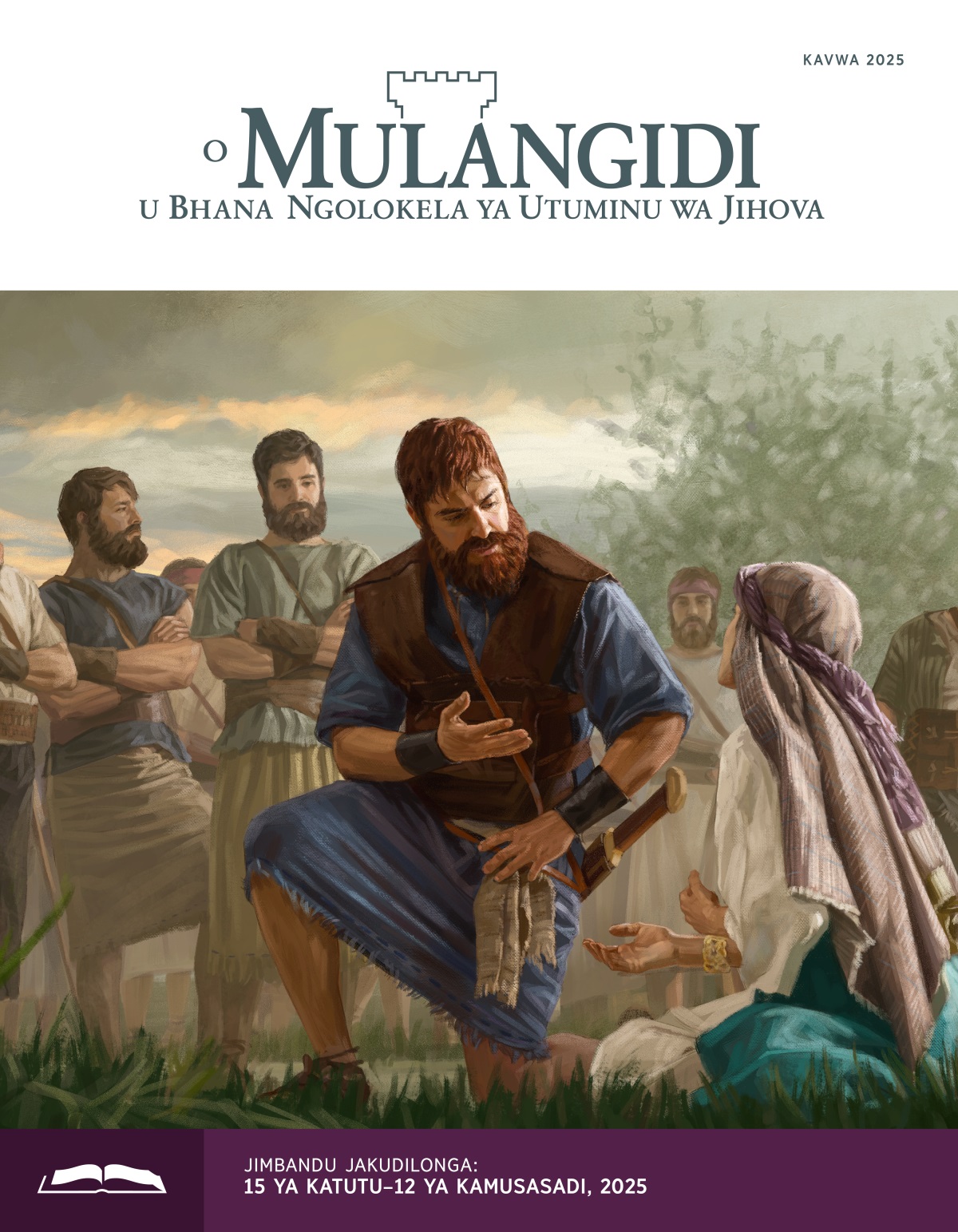 Sobha Davidi wamu kwivwa Abingayíle. Abingayíle waxikama bhoxi, wamu dyondela Davidi. O masoladi mê amumona yoso yamu bhita.