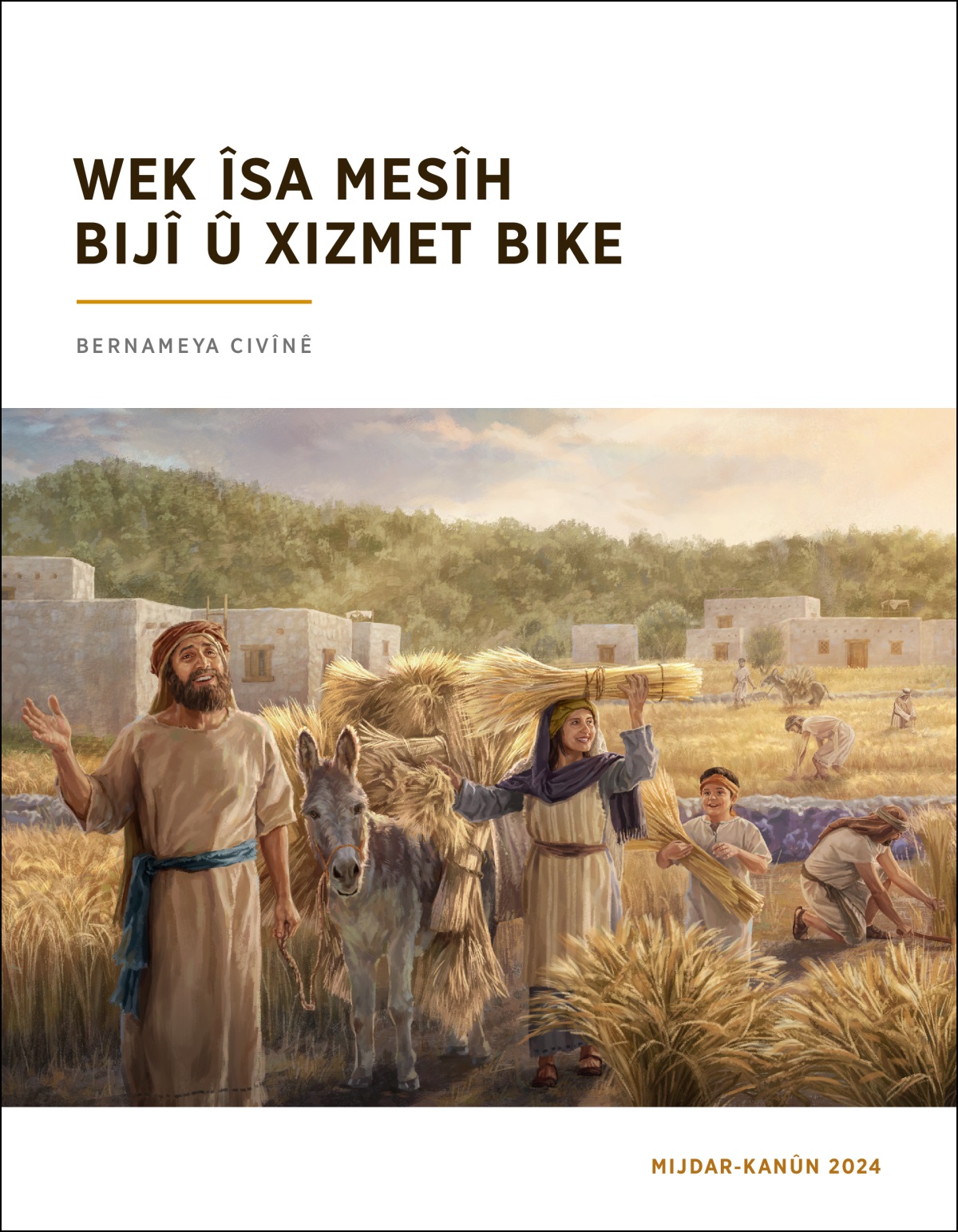 Îsraîlî bi kêfxweşî genim didirûn.