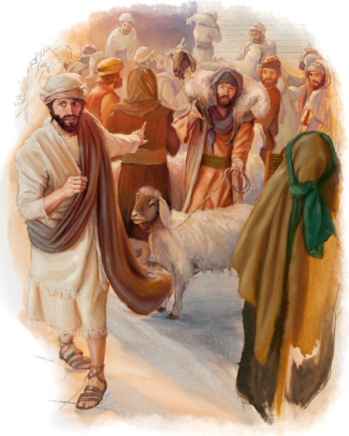 Meriv qurbana xwe li ser gurîgehê dihêle û diçe wekî tevî birê xwe hev werê