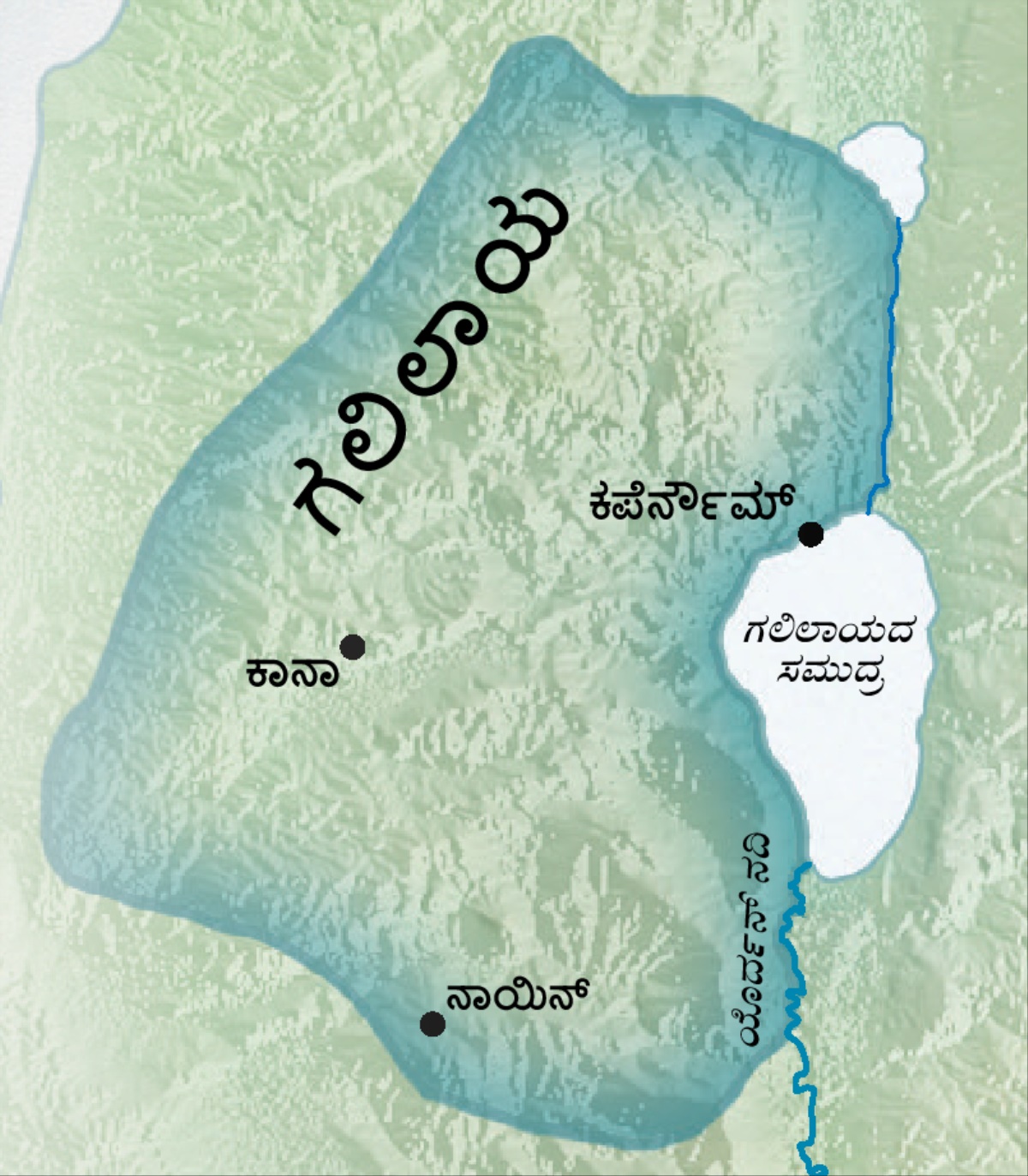 ಗಲಿಲಾಯದ ನಕ್ಷೆ