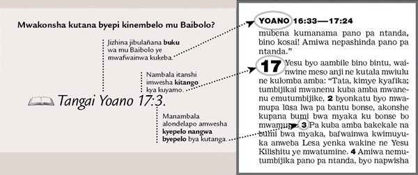 Sample of a scripture reference