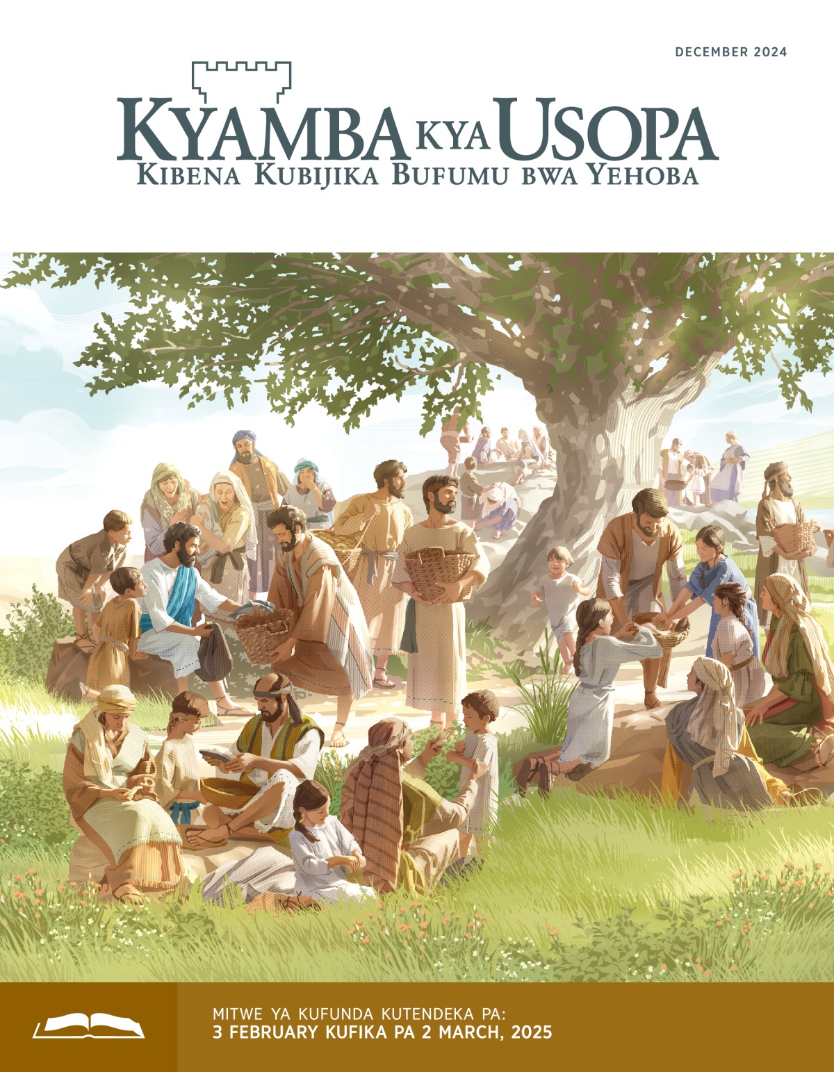 Yesu ubena kupa baana banji ba bwanga shinkwa ne masabi. Baana ba bwanga babena kwabanya kajo ku jibumba jikatampe ja banabalume, banabakazhi ne baana.