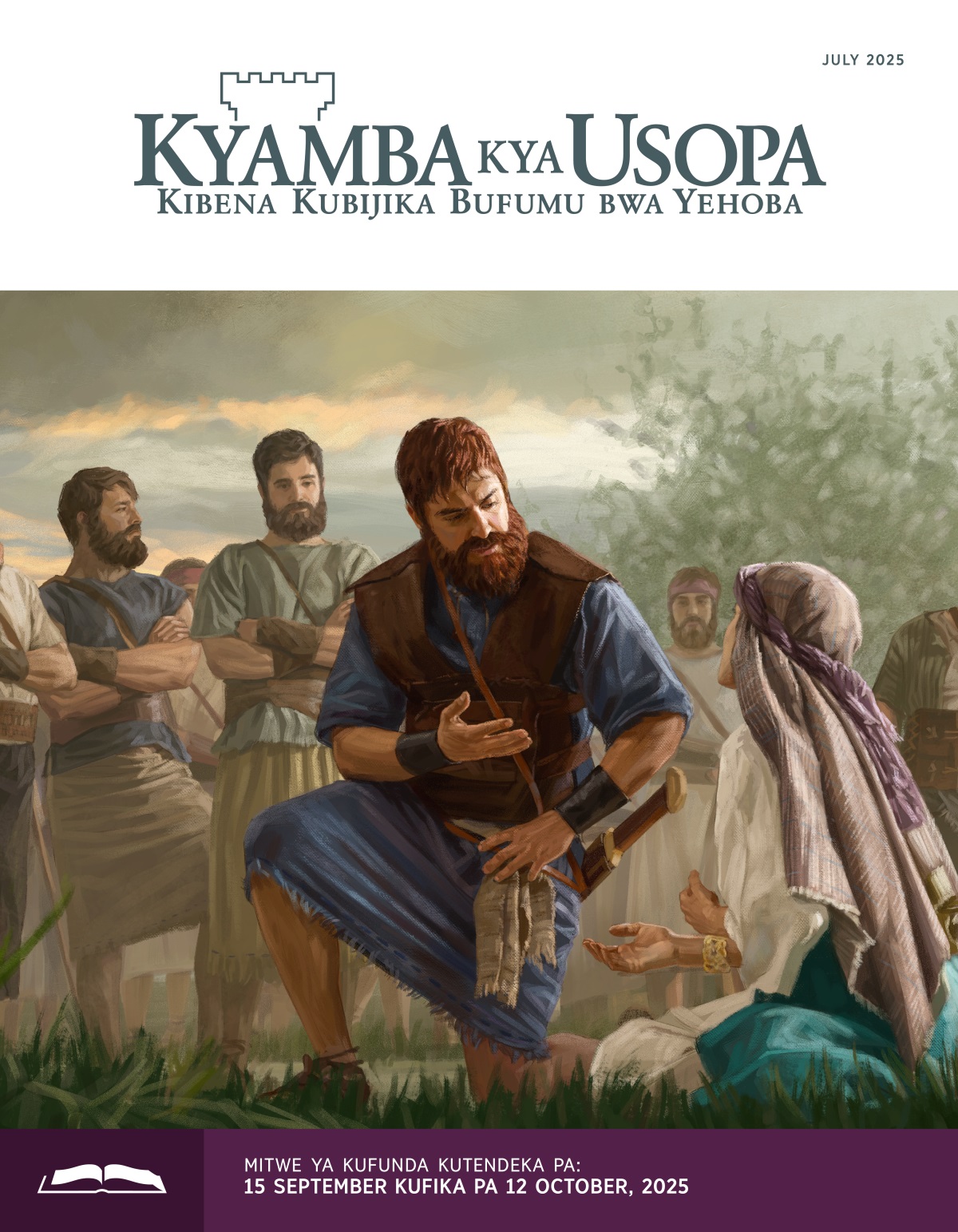 Mfumu Davida ubena kutelekesha ku bibena kumubuula Abigaila ubena kumusashijila saka aikala panshi. Banabalume ba kwa Davida baimana pepi saka babena kuteleka.