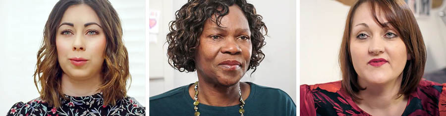 Di tri sista dɛn we de na di vidio we gɛt di taytul, “Uman dɛn we De Wok Tranga Wan fɔ di Masta.”