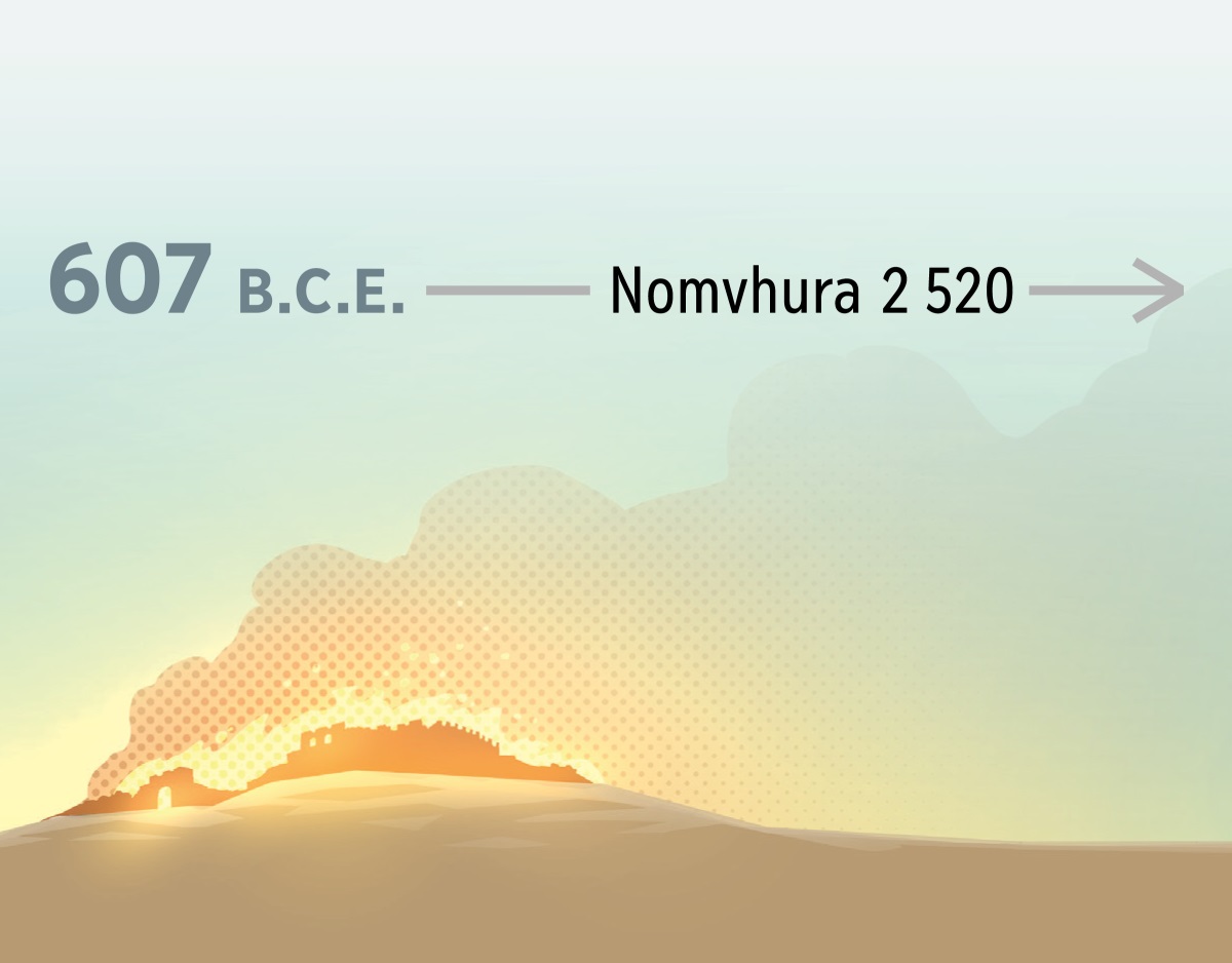Mundiro kuna kuzonagura Jerusarema momvhura 607 B.C.E. Konyima, tapa piti nomvhura 2 520.