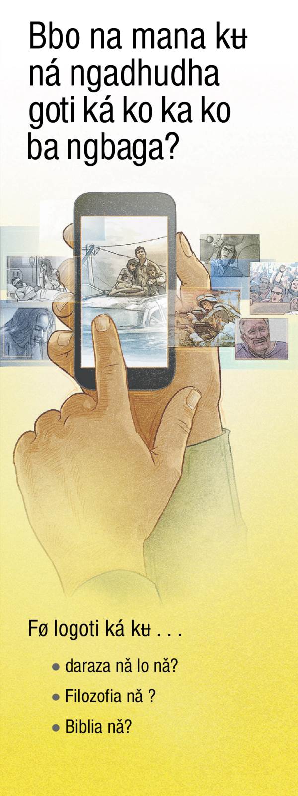 Trakt chuti nga, Bbo na mana kʉ ná ngadhudha goti ká ko ka ko ba ngbaga?