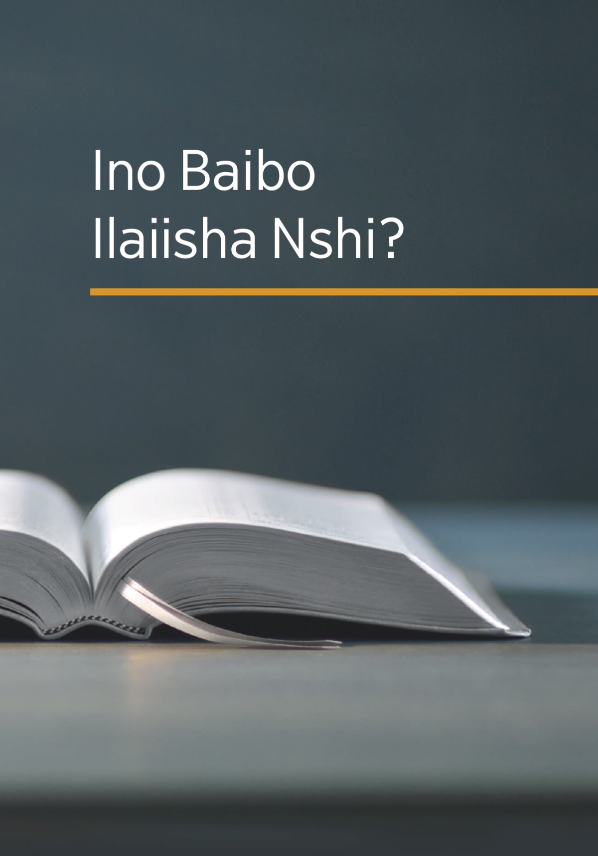 Libuku lya ‘Ino Baibo Ilaiisha Nshi?’