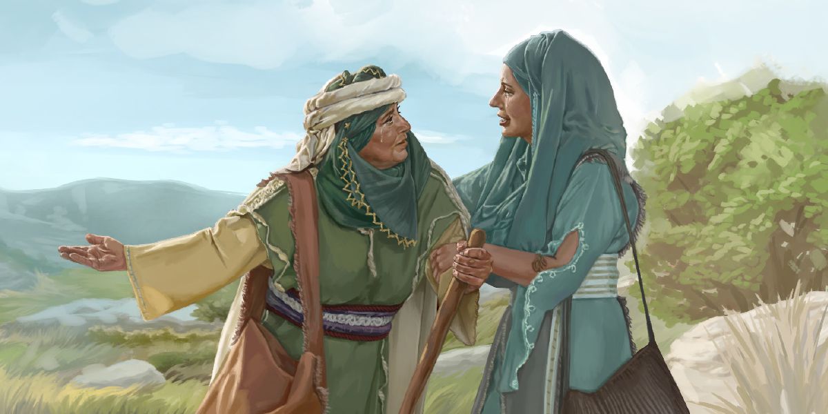 Naomi telling Ruth to go back home