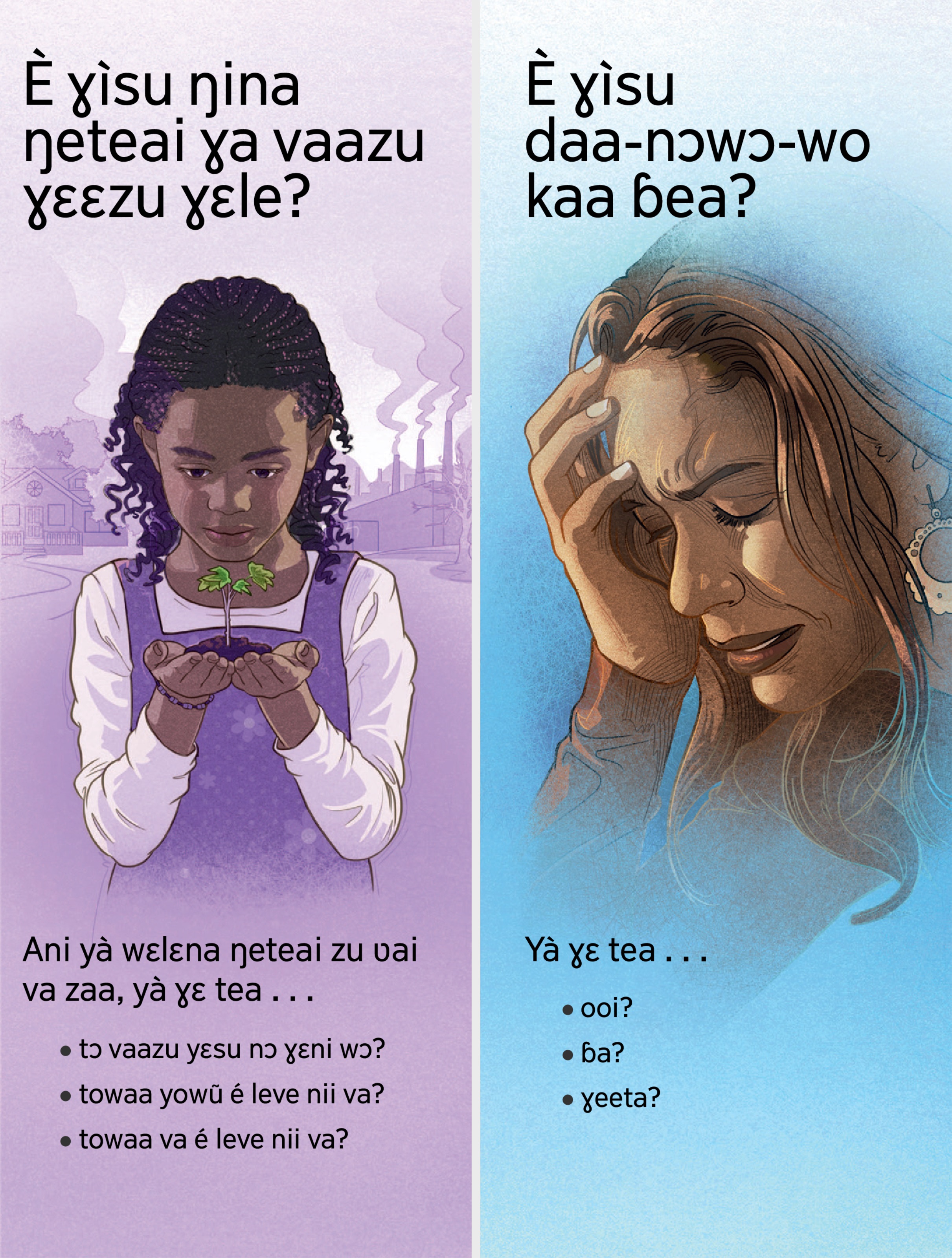 Kɔlɔ yowũgitiɛ “È Ɣisu Ŋina Ŋeteai Ɣa Vaazu Ɣɛɛzu Ɣɛle?” ɓɔga “È Ɣisu Daa-nɔwɔ-wo Kaa Ɓea?”