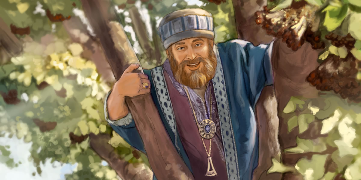 Zachiejus įsilipęs į medį