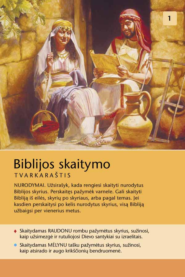 Biblijos skaitymo tvarkaraštis