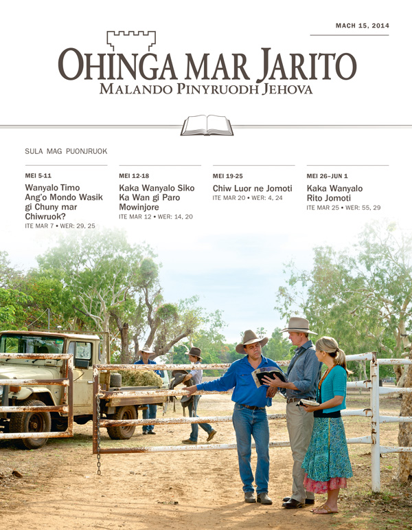Joneno mag Jehova lando wach maber e gwenge mipidhoe jamni e piny Australia