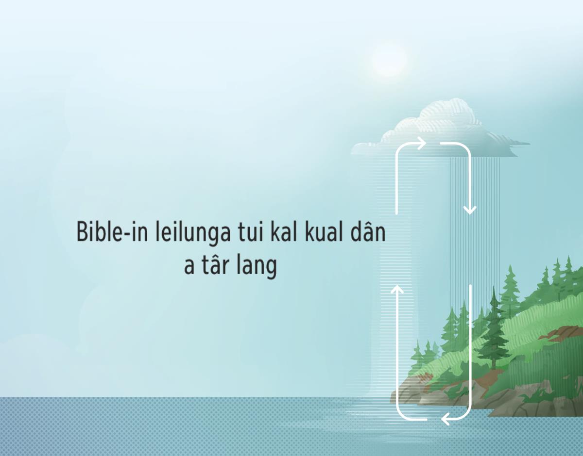 Bible chuan leilunga tui kal kual dân a sawi a. Sana her zâwnga kual thal fangte chuan lei leh lei tuamtu boruak inkâra tui kal kual dân a târ lang.