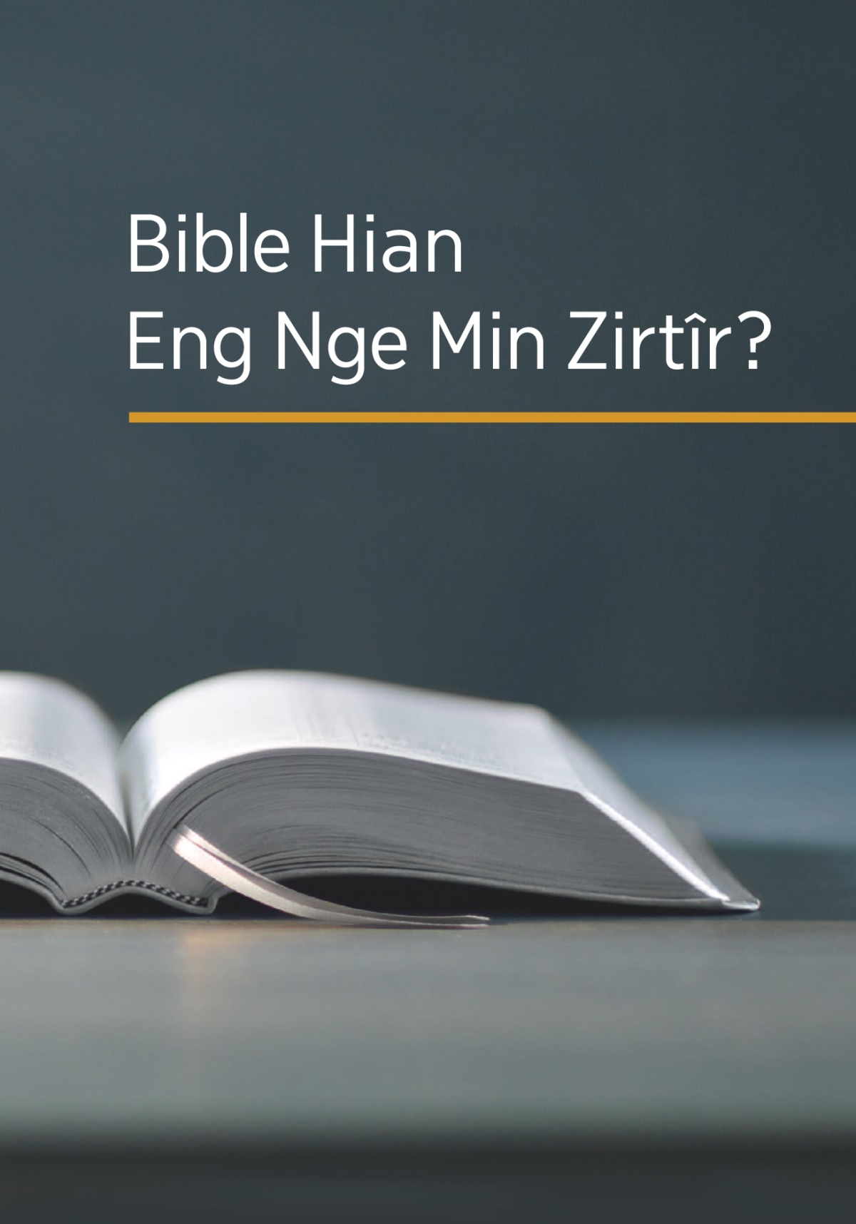 ‘Bible Hian Eng Nge Min Zirtîr?’ tih lehkhabu.