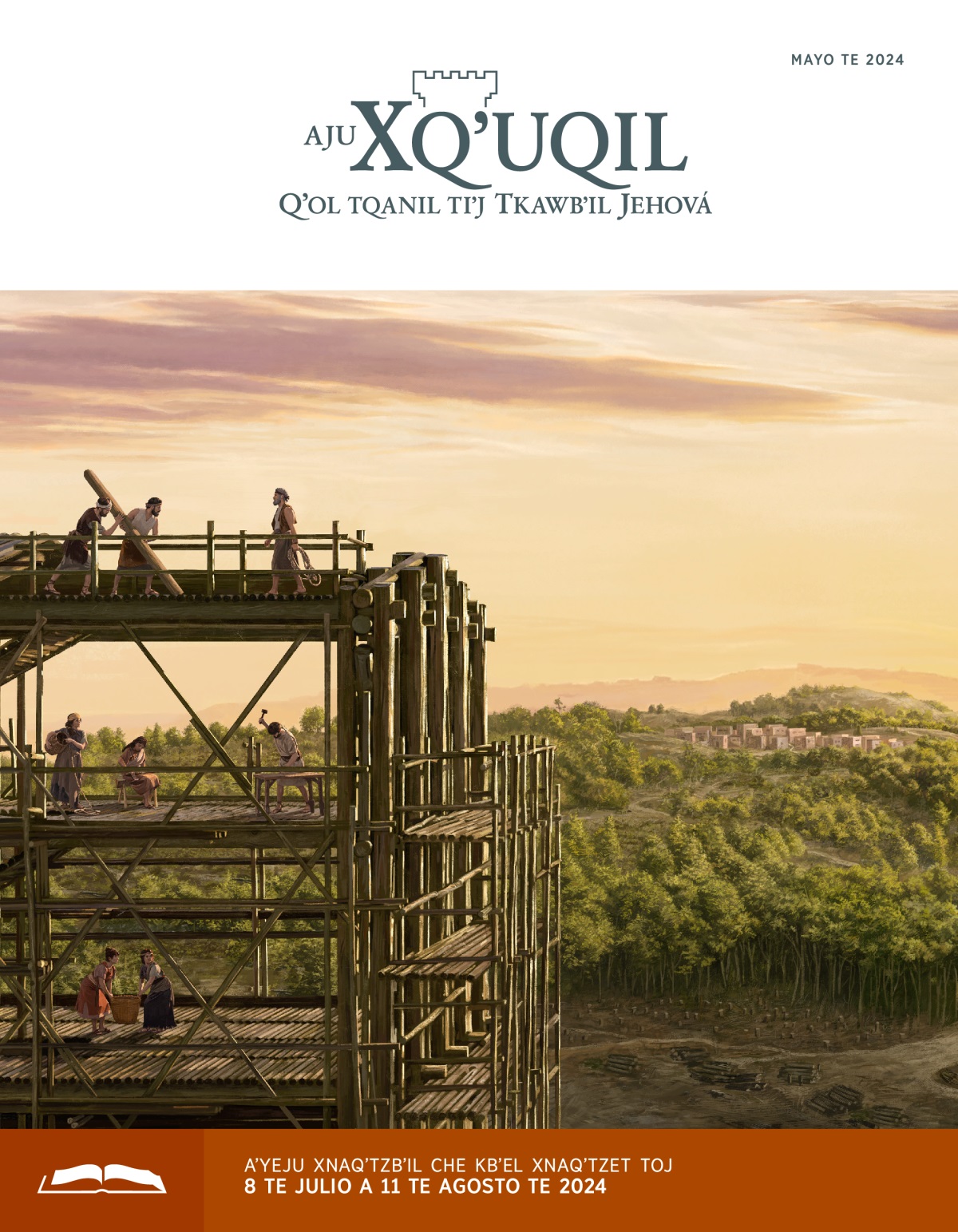 Qʼanchaʼl Noé kyukʼil toj tja in jaw kybʼinchaʼn ark. Ex qʼanchaʼl jun tnam kyxol tzeʼ kyiʼjxi.