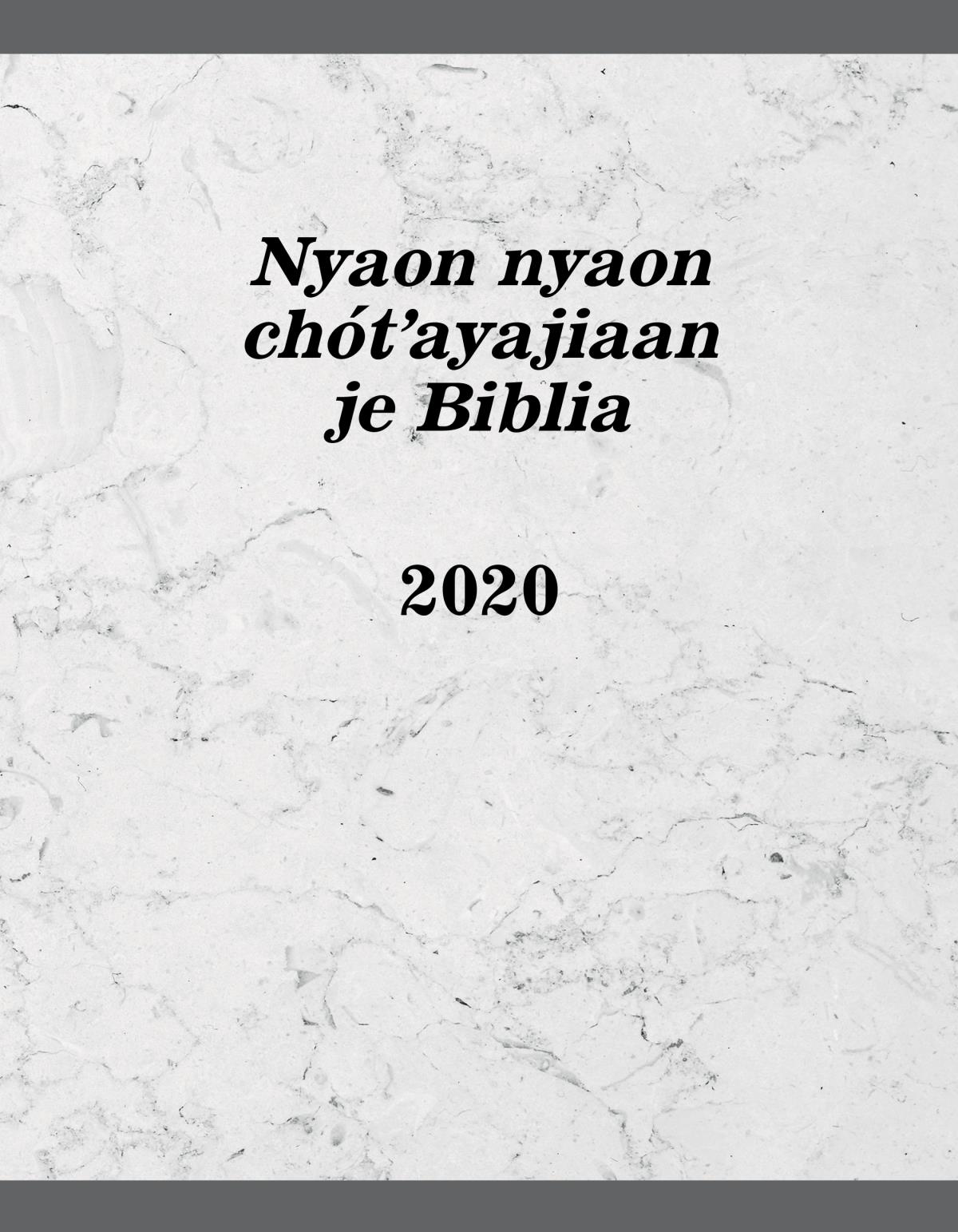 Nyaon nyaon chótʼayajiaan je Biblia 2020
