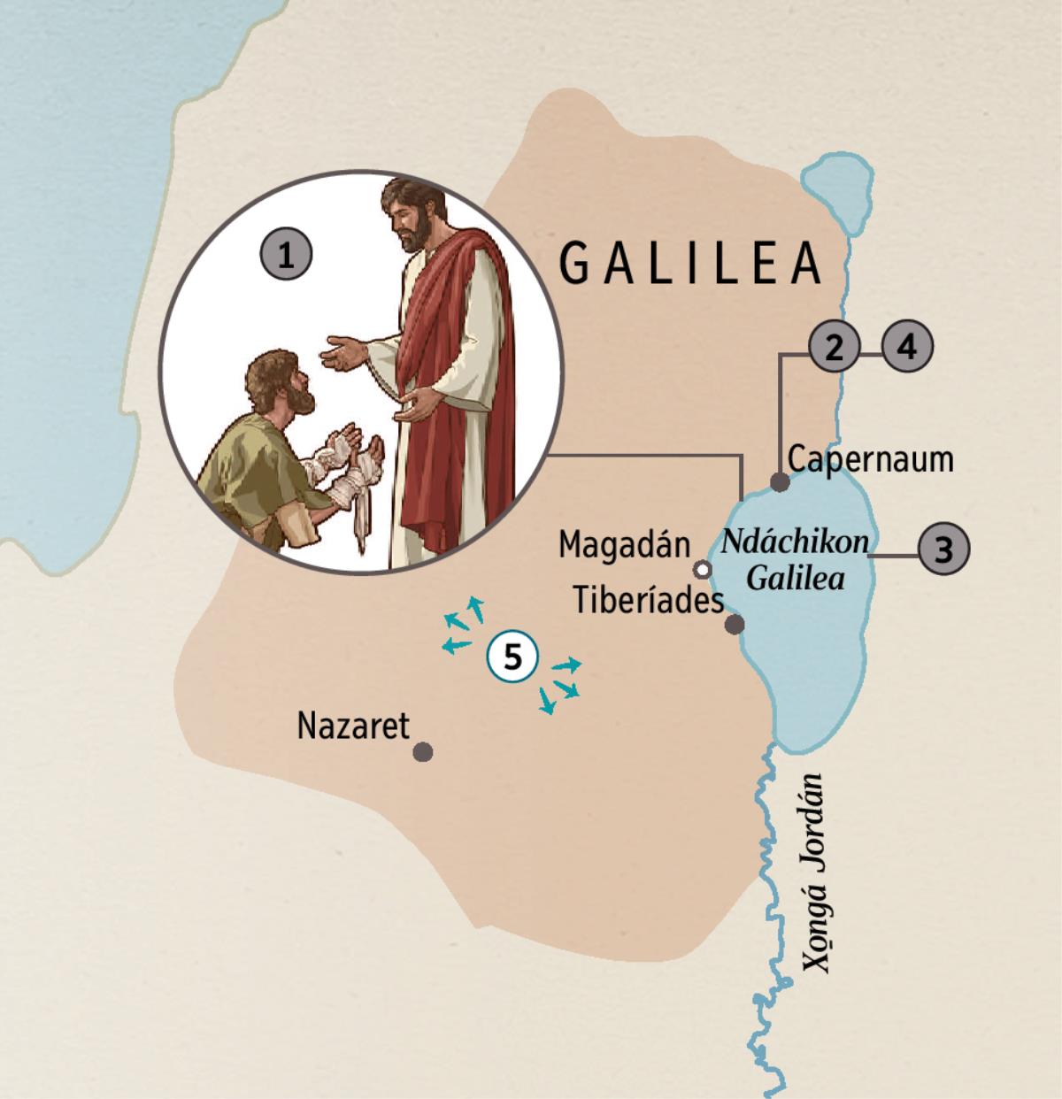 Naxinandá xi nchja̱ni Galilea jñani nga kisindaya Jesús je chjota
