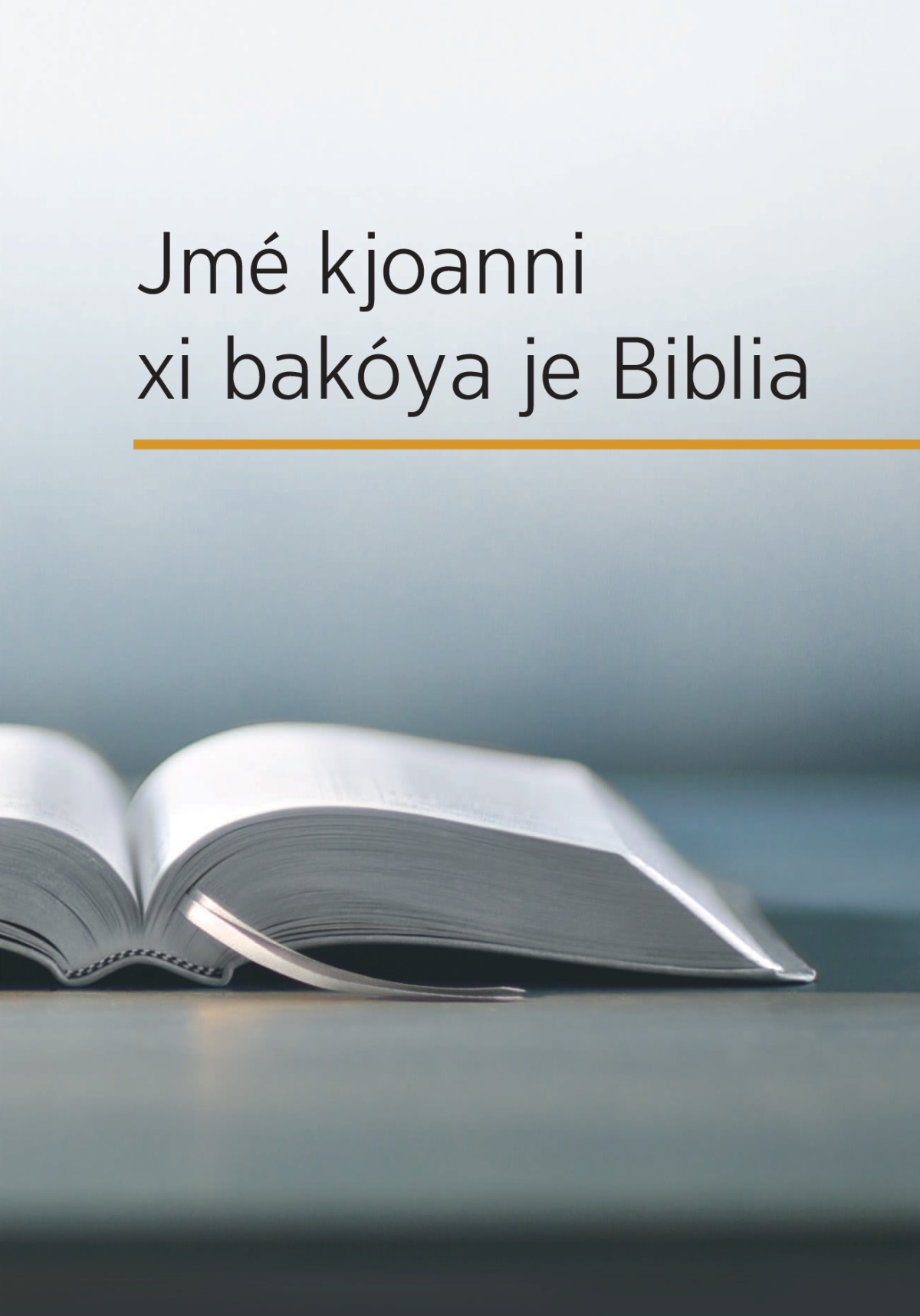 Libro Jmé kjoanni xi bakóya je Biblia.