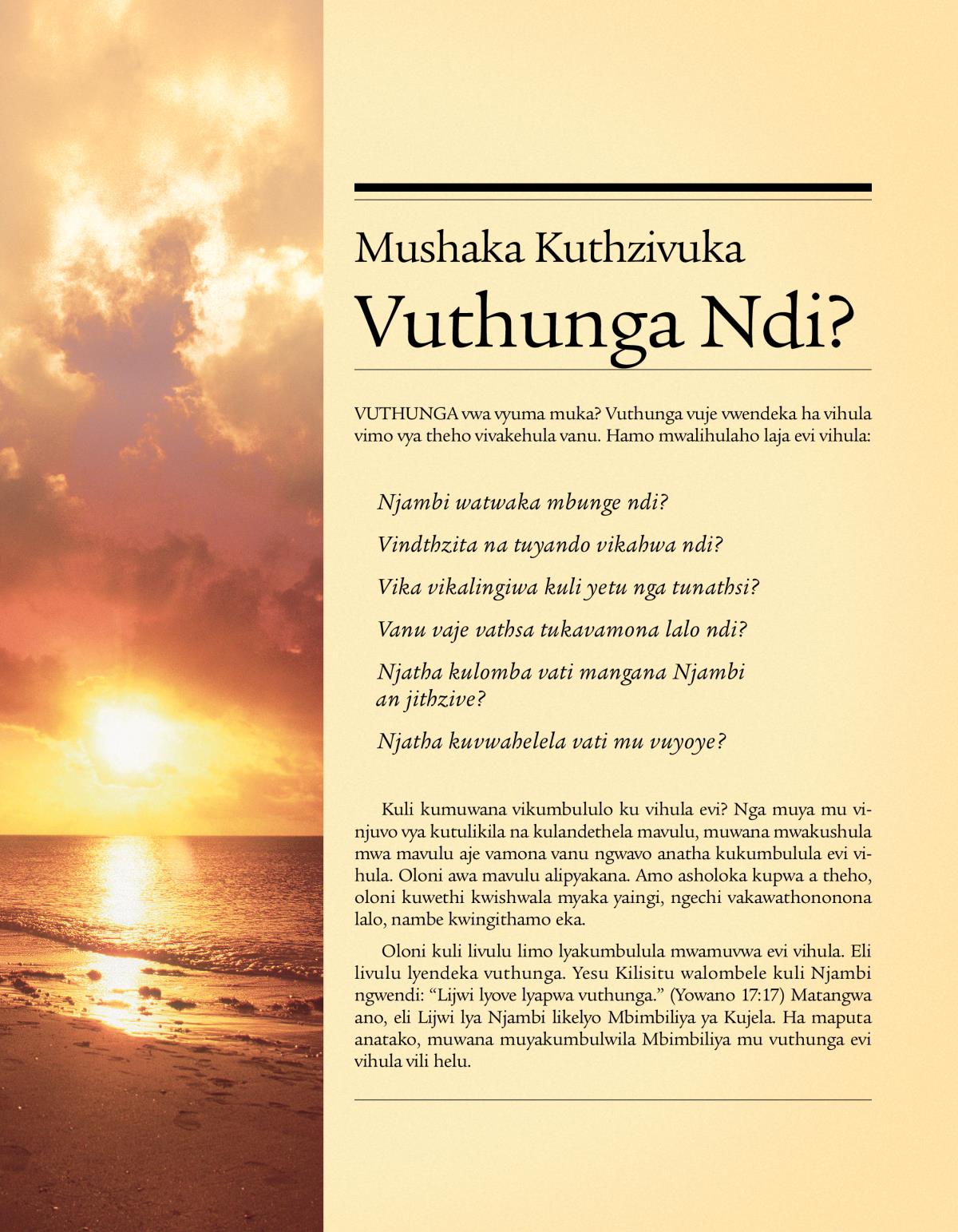 Cover of the tract Would You Like to Know the Truth?