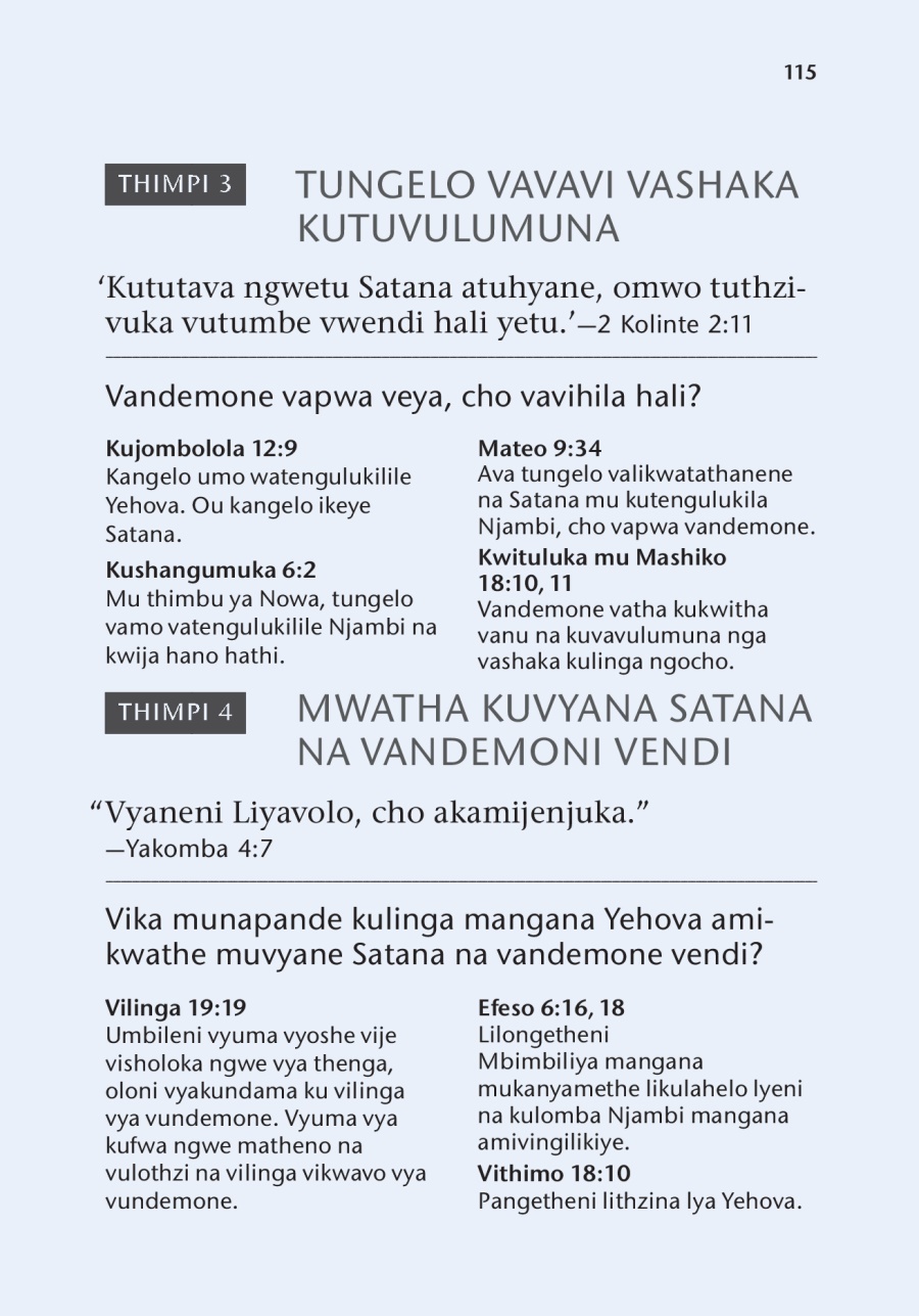 Viñanda vya kwitulukamo vya mu livulu lya Viyitulongetha