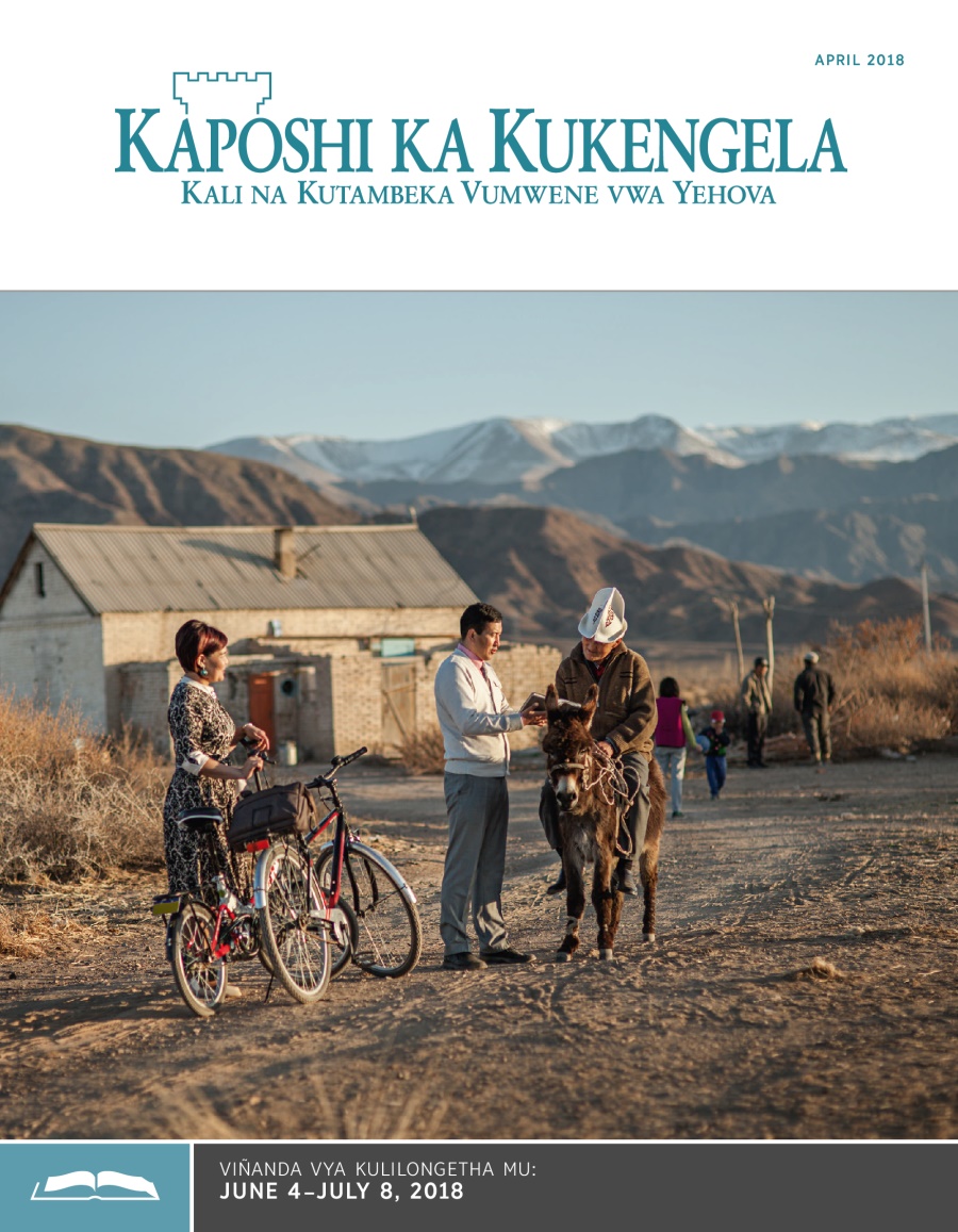 Kaposhi ka Kukengela ka Kulilongetha, April 2018