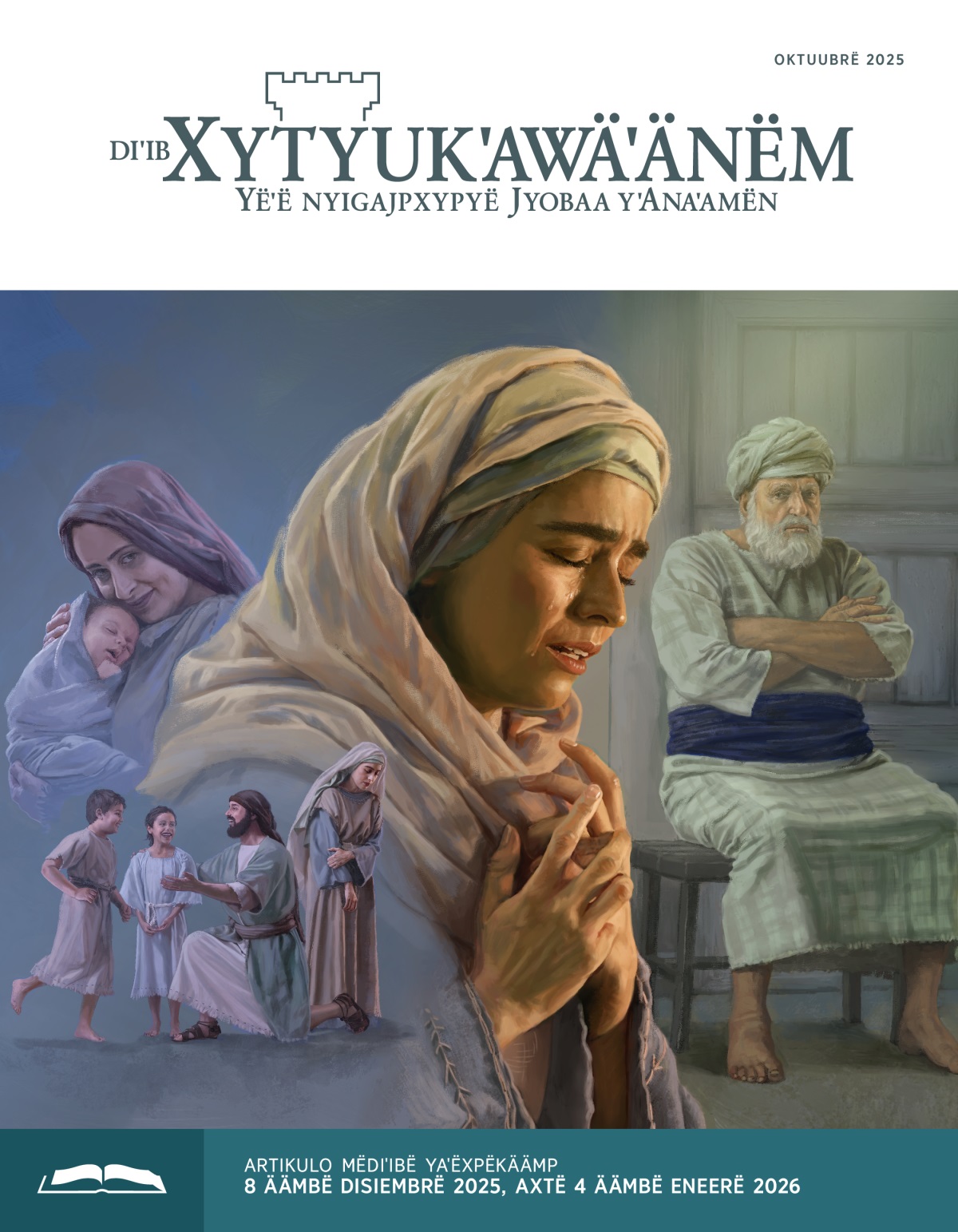 Yaˈixy kanäägë dibujë: 1. Ana mon tuk nyayjyawëty ets nyaxkuˈixë ko tˈixy wiˈix Elcaná tmëtˈëyiˈiky tmëtkuyaty nimajtsk ja yˈënäˈkˈuˈunk. 2. Peniná ttsaˈanˈity ja yˈuˈunk ets jantsy jotkujk kyëxëˈëky. 3. Ana jyantsy yaˈaxy ets tmënuˈkxtaˈagyë Jyobaa. 4. Elí, ja mëdiˈibë tuump saserdotë wintsën, tam jeˈeyë tˈixy ja Ana.