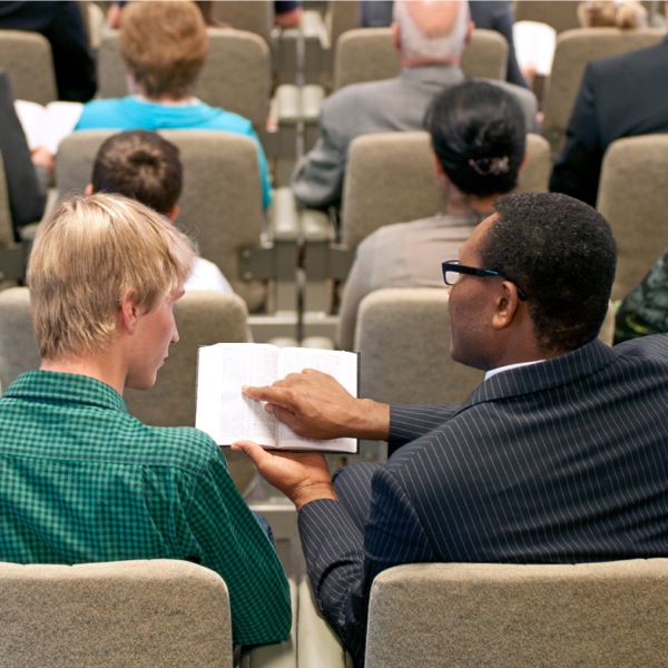 A meeting of Jehovah’s Witnesses in Belgium