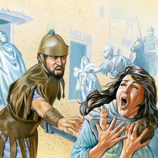 Enn solda pe ras enn ti garson dan lame so mama