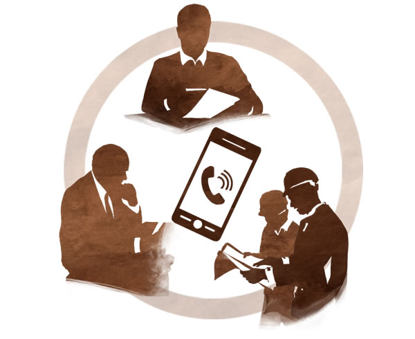 Prosesis kominikasion ki ena ant bann kordinater bann kongregasion, bann siryevan sirkonskripsion, bann frer responsab ek biro nasional