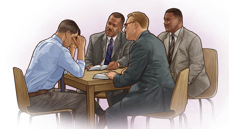 Enn zenn frer pe koz avek bann ansien.