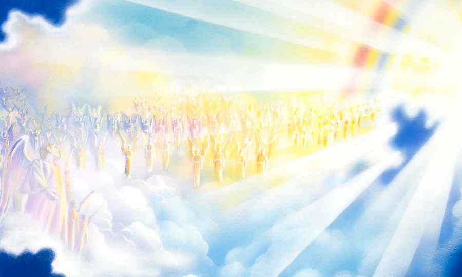 Anjely eo anatrehan’ny seza fiandrianan’i Jehovah