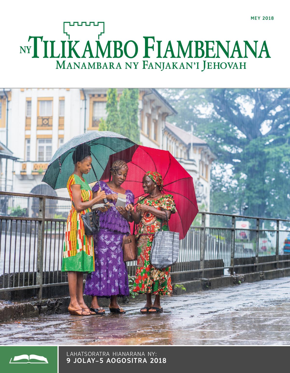 Ny Tilikambo Fiambenana Gazety Fianarana, Mey 2018