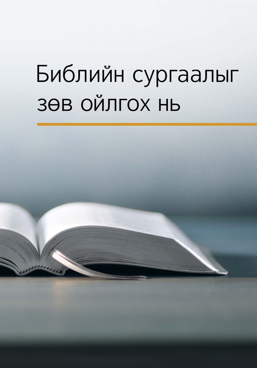 Дэлгээстэй Библи, «Библийн сургаалыг зөв ойлгох нь» номны нэр