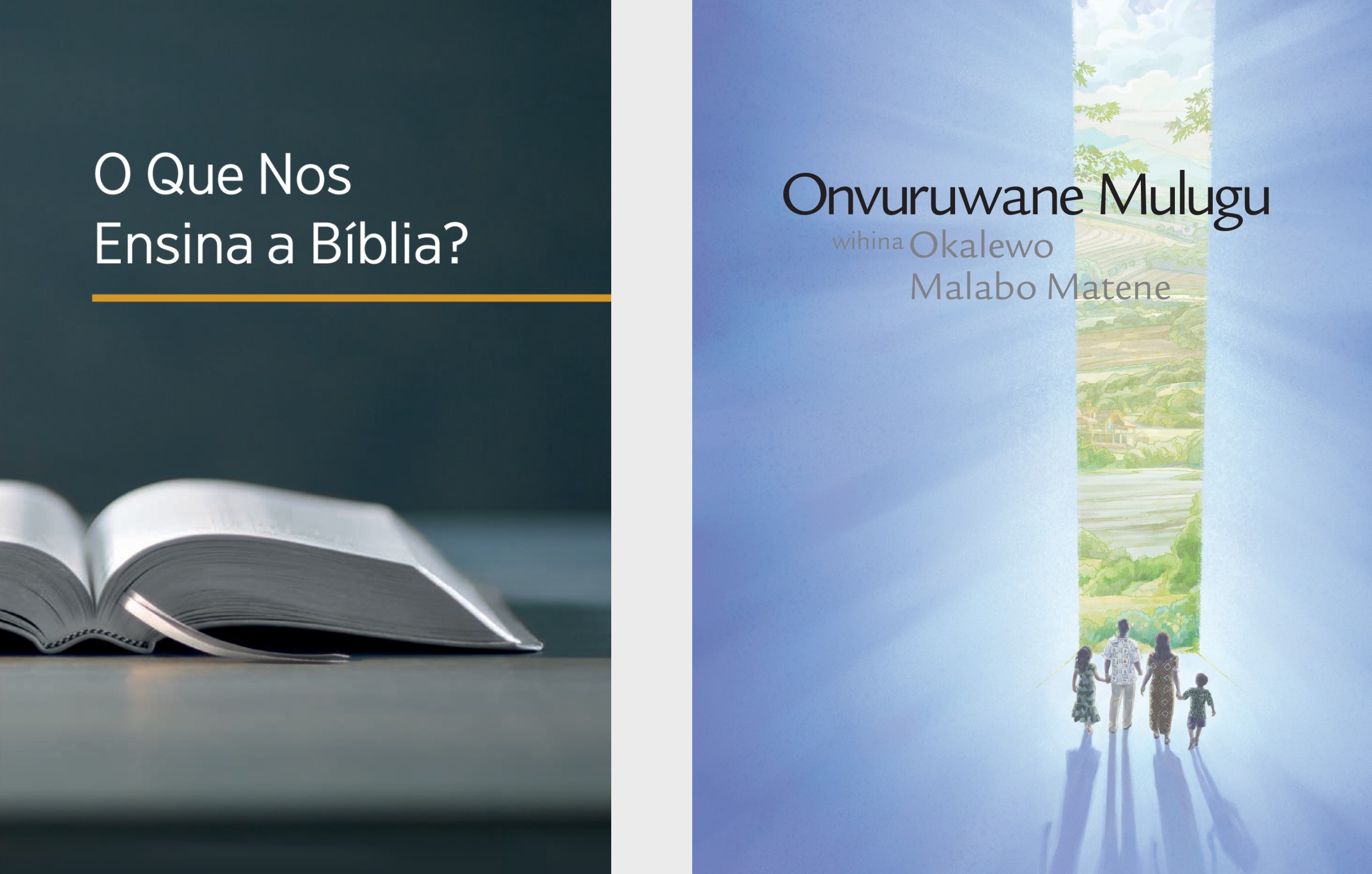 Livuru ‘O Que Nos Ensina a Bíblia?’ ni ‘Onvuruwane Mulugu Wihina Okalewo Malabo Matene.’