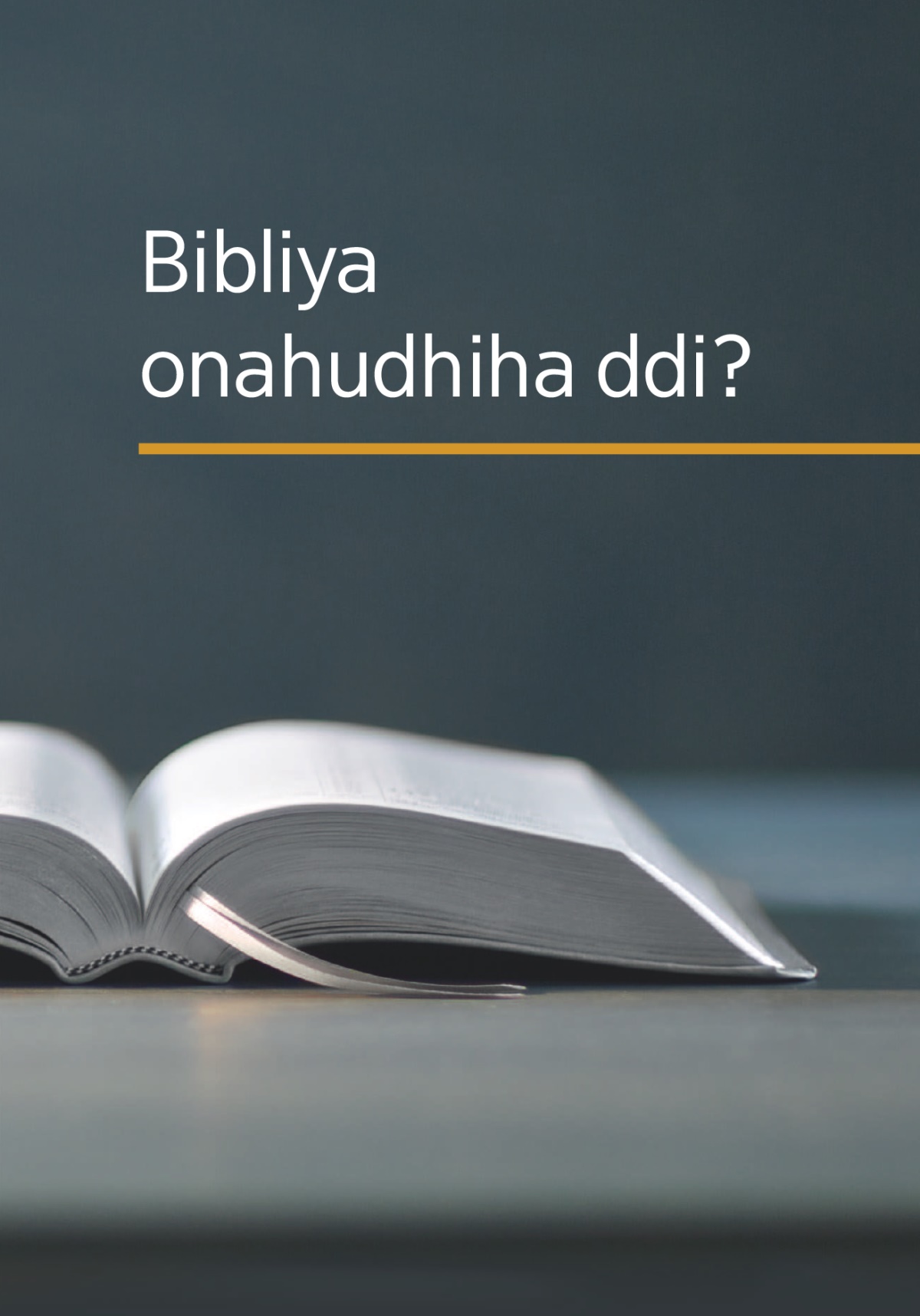 Livuru ‘Bibliya onahudhiha ddi??’